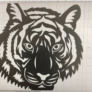 Black Tiger Wall Art Decor